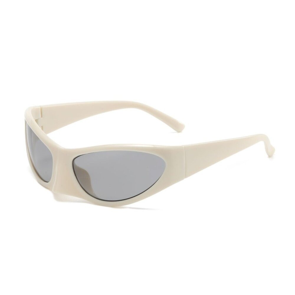 Women Men Sunglasses Fashion Shield Retro Luxury Style Outdoor Beige‎ Frame New